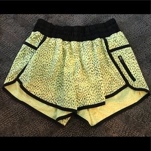 Lululemon Run Speed Lined Shorts Sz 4
